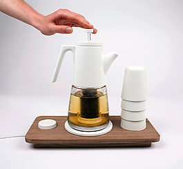 白色小清新的可爱茶具jpg素材
