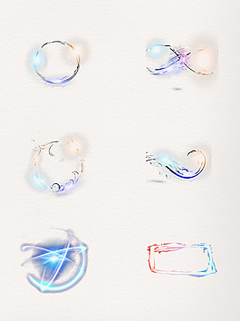 小清新梦幻光效装饰边框