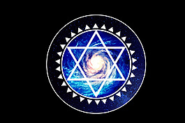 星空六芒星图案