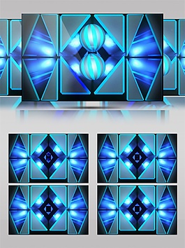 蓝色星际水晶动态视频素材