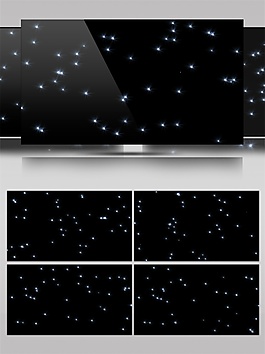 白色斑斓星空动态视频素材