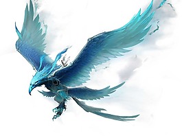 卡通动漫展翅雄鹰png元素