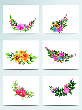 水彩花草图片 水彩花草素材 水彩花草模板免费下载 六图网