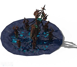 卡通动漫游戏场景png元素