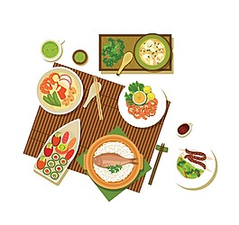 卡通日式料理png元素