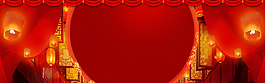 喜庆红色闹元宵背景