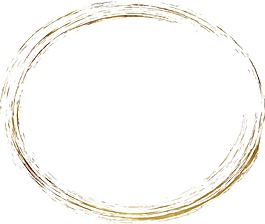 卡通黄色圆圈png元素