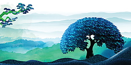 精美房地产海报背景设计