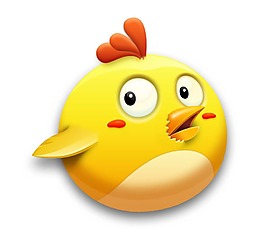 卡通可爱小胖鸡png元素