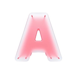 立体粉色大写字母Apng元素