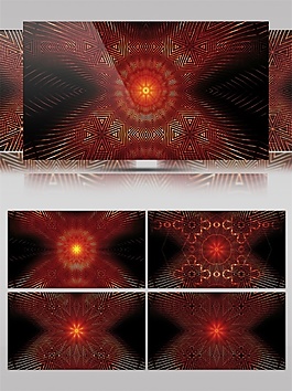 红色星际星球动态视频素材