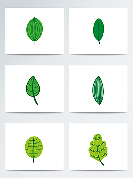 植物绿叶惊蛰ai矢量元素