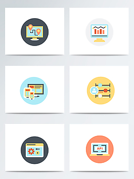 手绘办公商务ai矢量手绘图标