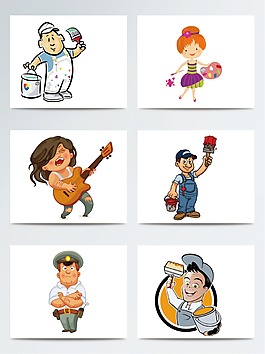 可爱卡通人物动作形象设计