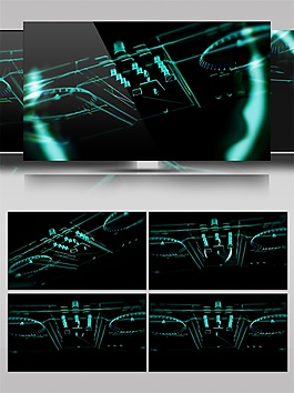 绿色科技光波视频素材