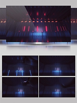 红蓝科技条纹视频素材