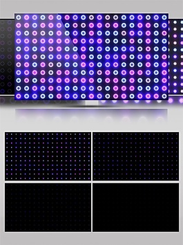 彩色光斑科技感视频素材