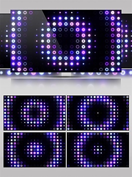 彩色光斑动感视频素材