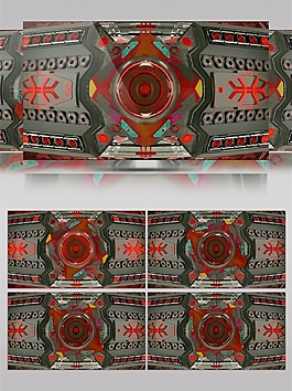 红色方块视频素材