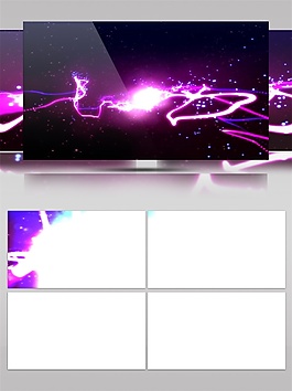 聚焦宇宙闪电动态视频素材