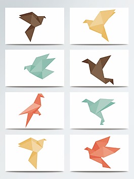 千纸鹤折纸鸟类