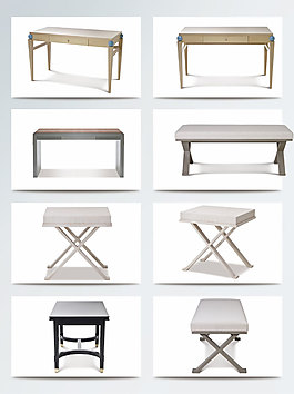 经典纯色方形桌子产品实物