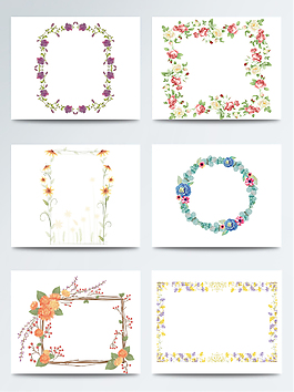 花卉边框元素创意设计