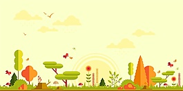 环境背景矢量素材