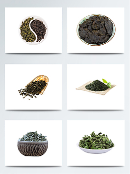 精美的谷雨茶叶元素素材
