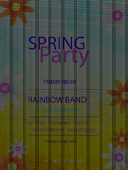 大气春季促销英文海报模板设计