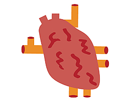 卡通创意肺矢量元素