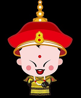 招财童子Q版卡通人物皇帝