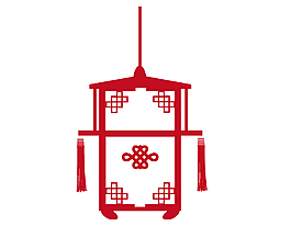 卡通创意灯笼矢量元素