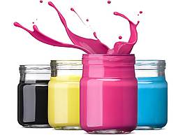 卡通颜料玻璃瓶png元素