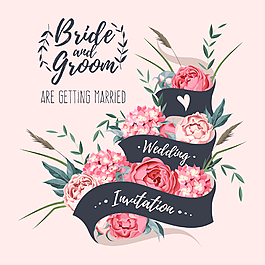 唯美卡通花朵插画