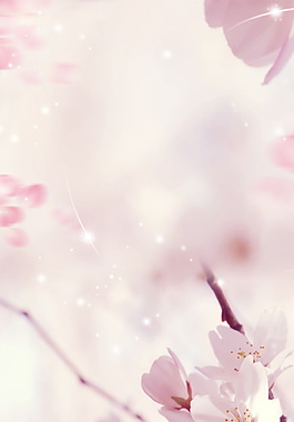 梦幻桃花海报背景设计
