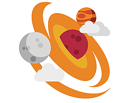卡通行星科技矢量元素