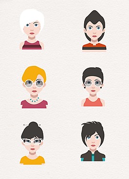 精致设计人物男女形象