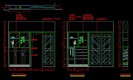 全套家具立面图剖面图