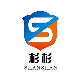 S字母变形杉杉LOGO设计