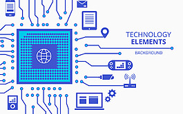科技互联网元素素材