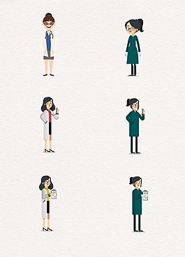 创意戴眼镜人物设计