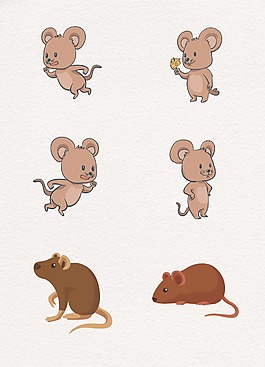 棕色简约卡通生物设计