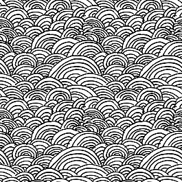 手绘涂鸦祥云背景