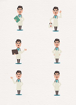 卡通可爱人物医生设计