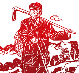 五一劳动节日劳动人民元素