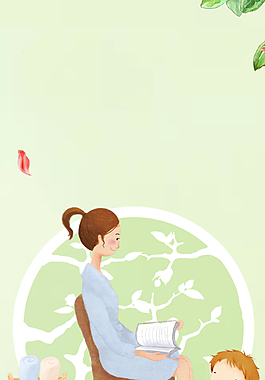 简约小清新母亲节背景