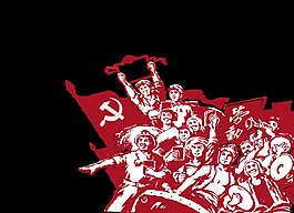 红色劳动人民装饰素材