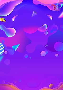 紫色流体促销背景