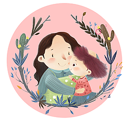 感恩母亲节主题活动元素